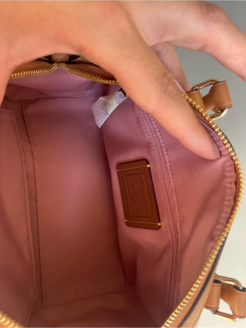 BNWT- COACH Powder Pink Rowan Satchel